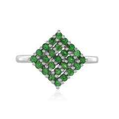 Bague en argent et Tsavorite de Tanzanie