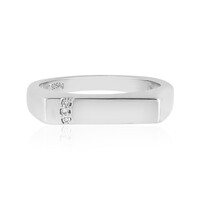 Bague en argent et Diamant SI2 (H)