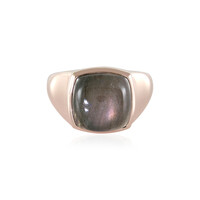 Bague en argent et Labradorite pourpre de Maniry (KM by Juwelo)