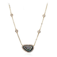 Collier en argent et Coquillage d'Abalone