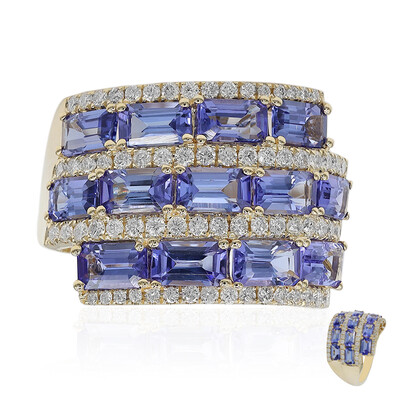 Bague en or et Tanzanite AAA (CIRARI)