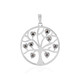 Pendentif en argent et Diamant chocolat I3