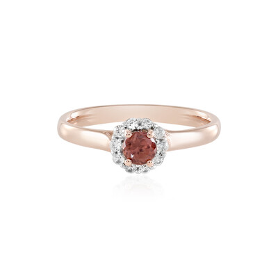 Bague en argent et Zircon rose