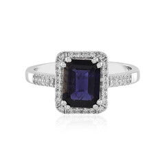 Bague en argent et Iolite