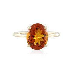 Bague en or et Citrine Madère