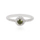 Bague en argent et Zircon de Ceylan vert (MONOSONO COLLECTION)