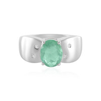 Bague en argent et Fluorite verte