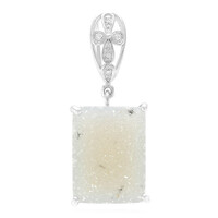 Pendentif en argent et Agate étincelante