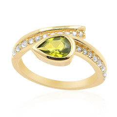 Bague en argent et Vésuvianite