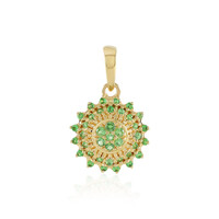 Pendentif en argent et Grenat Tsavorite