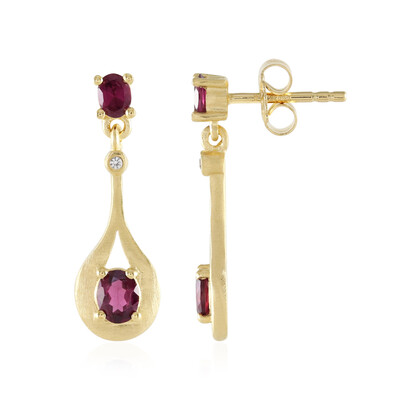 Boucles d'oreilles en argent et Grenat Rhodolite