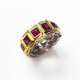 Bague en argent et Grenat Rhodolite (Dallas Prince Designs)