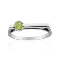 Bague en argent et Vésuvianite