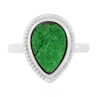 Bague en argent et Uvarovite