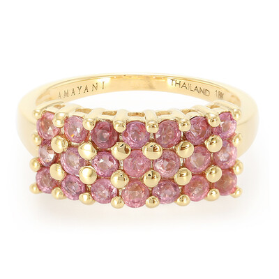 Bague en or et Saphir Padparadscha non chauffé (AMAYANI)