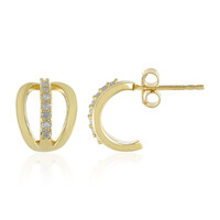 Boucles d'oreilles en argent et Diamant I3 (H)