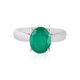 Bague en argent et Onyx vert