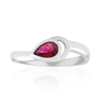 Bague en argent et Rubellite