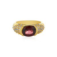 Bague en argent et Zircon rose