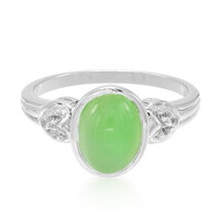 Bague en argent et Chrysoprase impériale