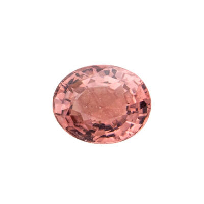 Gemme et Tourmaline rose 1,14 ct