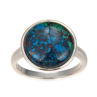 Bague en argent et Chrysocolle