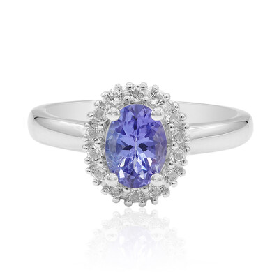 Bague en argent et Tanzanite non chauffée