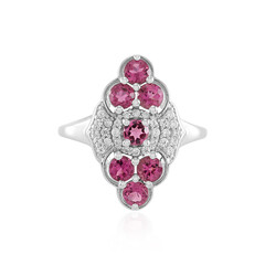 Bague en argent et Rubellite