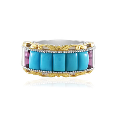 Bague en argent et Turquoise Sleeping Beauty (Gems en Vogue)