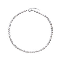 Collier en argent et Perle blanche de culture d'eau douce