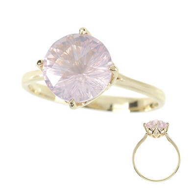 Bague en or et Quartz rose (dagen)