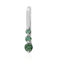 Pendentif en argent et Diamant vert