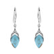 Boucles d'oreilles en argent et Turquoise (dagen)