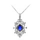 Collier en or et Saphir bleu de Ceylan (CIRARI)