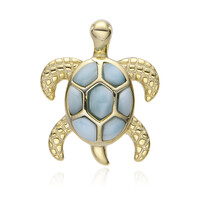 Pendentif en argent et Larimar