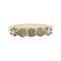 Bague en or et Diamant champagne I2 (de Melo)