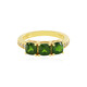 Bague en argent et Diopside de Russie