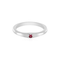 Bague en argent et Spinelle rose