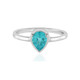 Bague en argent et Apatite bleue