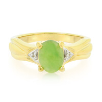 Bague en argent et Chrysoprase impériale