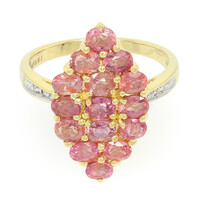 Bague en or et Saphir Padparadscha non chauffé (AMAYANI)