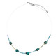 Collier et Apatite bleue