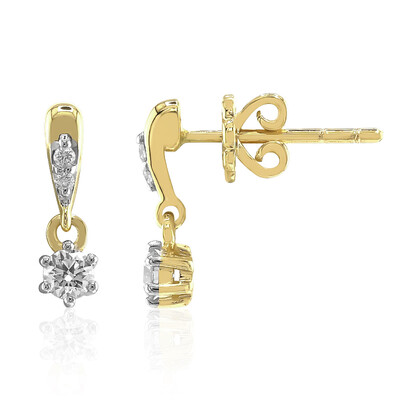 Boucles d'oreilles en or et Diamant IF (D) (Annette)