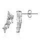 Boucles d'oreilles en argent et Topaze blanche