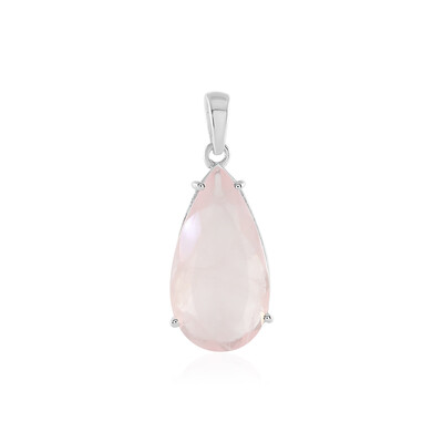 Pendentif en argent et Quartz rose