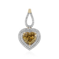 Pendentif en or et Zircon champagne (SUHANA)