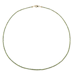 Collier en or et Diamant vert