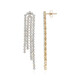 Boucles d'oreilles en argent et Topaze blanche