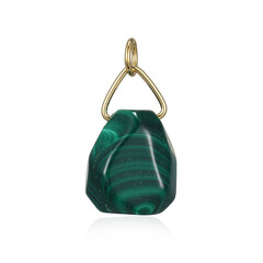 Pendentif en argent et Malachite