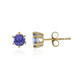 Boucles d'oreilles en or et Tanzanite